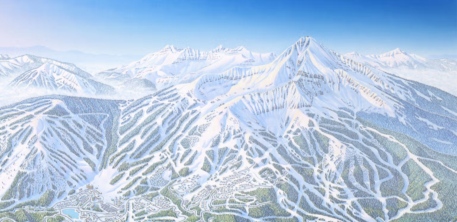 Big Sky Resort trail map thumbnail