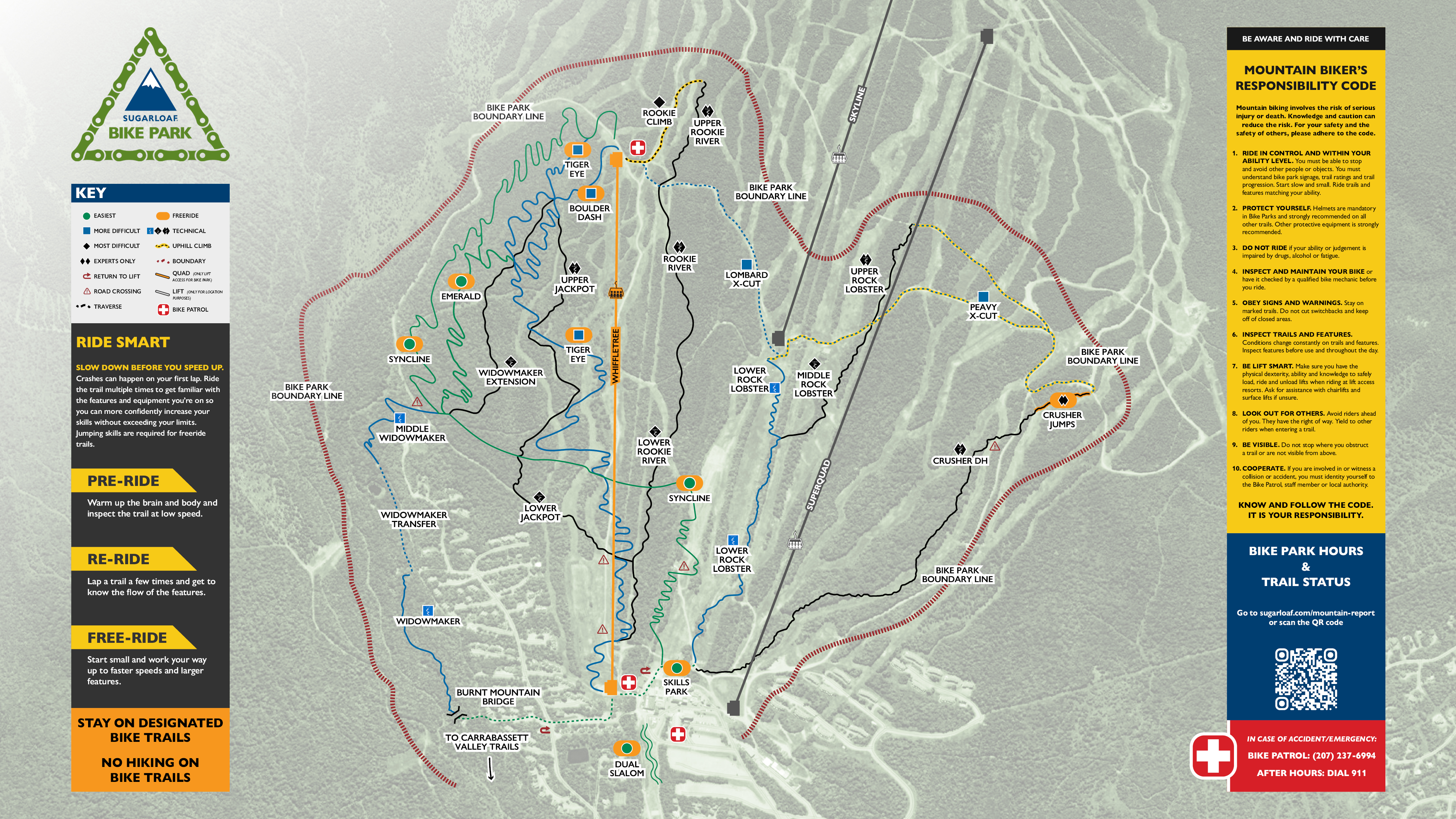 Sugarloaf trail map thumbnail